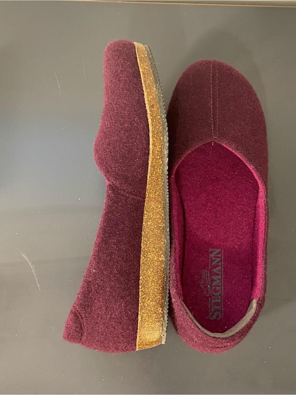 Stegmann Maroon Wool Womens Shoes Size 8.5